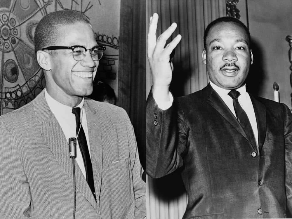 Malcolm X met Martin Luther King