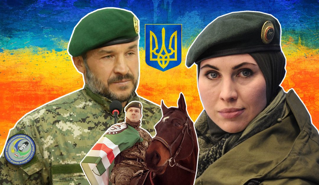 Bekeerling Amina Okueva Oekraine met Isa Munayev Dzhokhar Dudayev Battalion 2022
